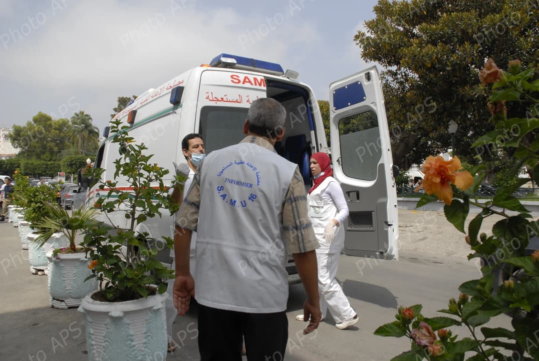 Photo illustration d'une ambulance. 