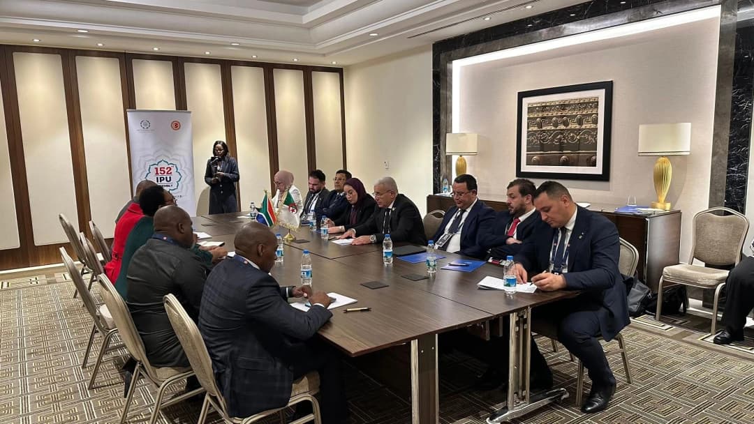 Boughali s'entretient en Turquie avec la présidente de l'Assemblée nationale d'Afrique du Sud