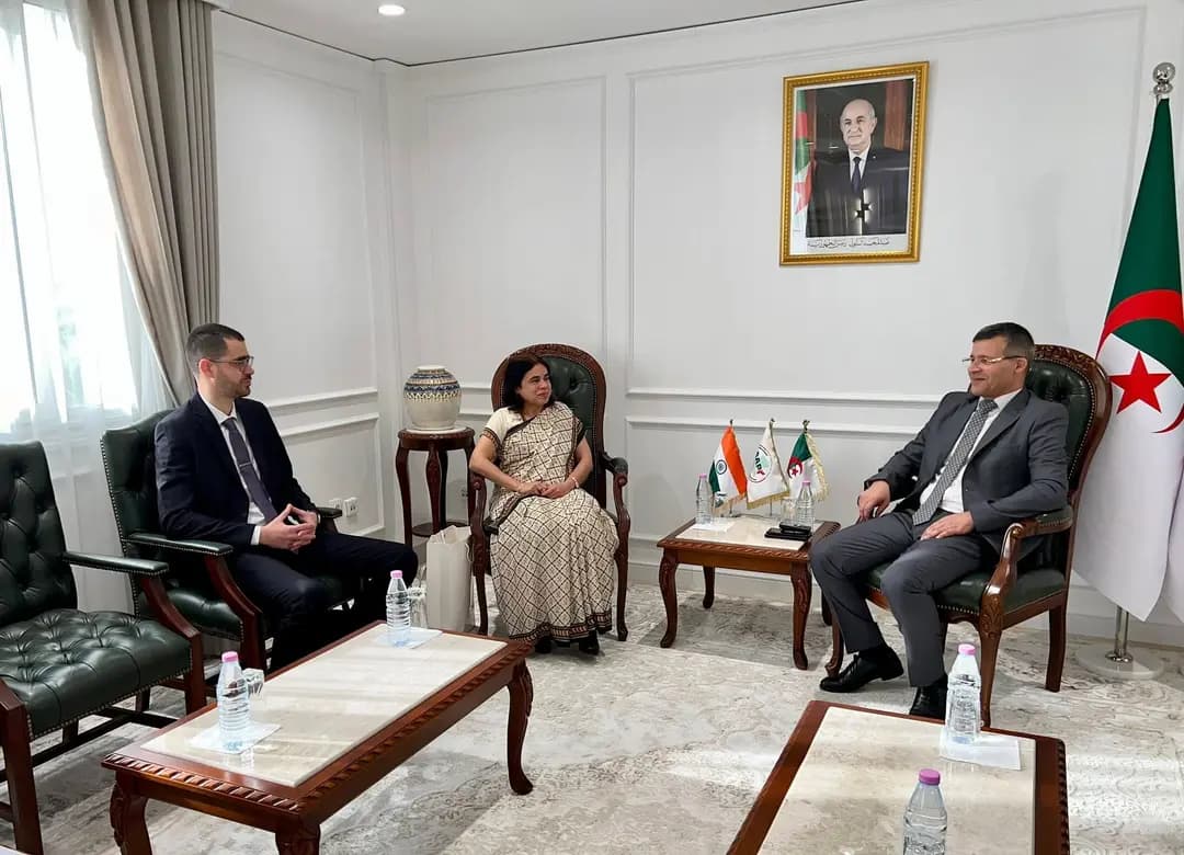 Rekkache examine avec l'ambassadrice de l'Inde en Algérie le renforcement de la coopération bilatérale