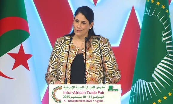 Allocution de la vice-présidente de la Commission de l'UA Malika Selma Haddadi a l'occasion de la 4e édition de la Foire commerciale intra-africaine (IATF 2025).