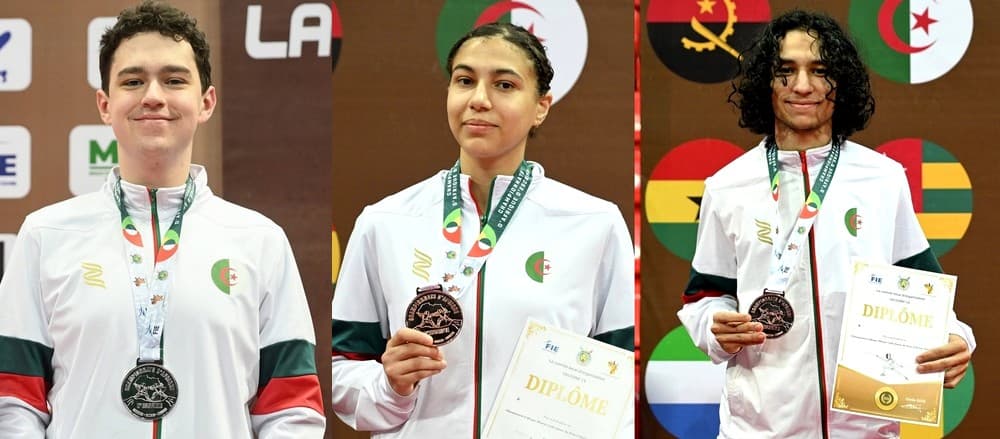 L'Algérie décroche trois médailles