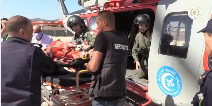 Opération d'évacuation sanitaire urgente d’un passager britannique au large de Skikda.