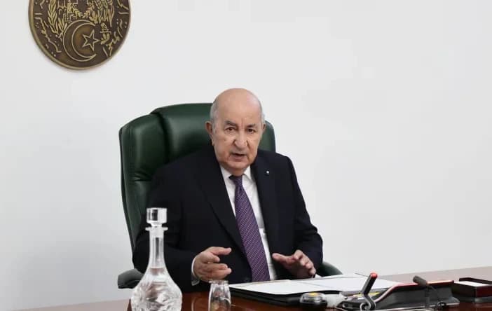 Le président de la République Abdelmadjid Tebboune