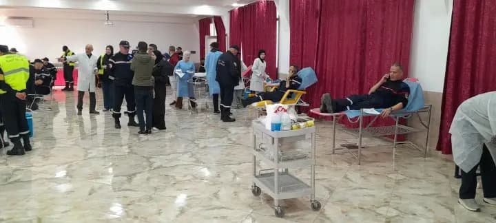 La Protection civile organise une opération de don de sang en soutien aux 
établissements de santé 