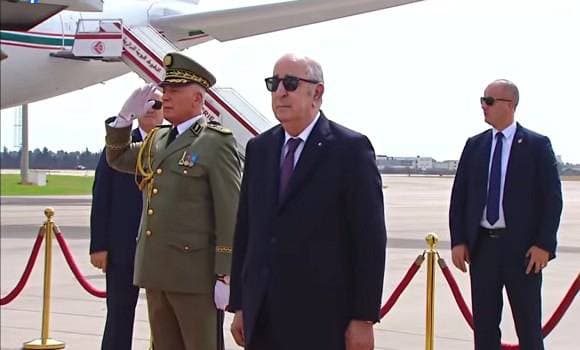 Le président de la République Abdelmadjid Tebboune regagne Alger après une visite officielle en Italie.