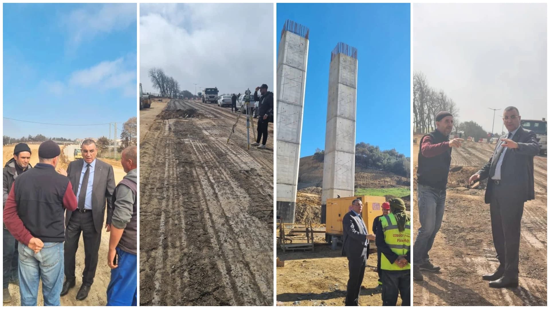 M. Djellaoui inspecte plusieurs projets routiers dans la capitale