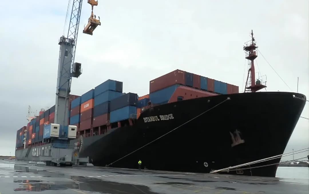 Le plus grand porte-conteneurs accoste au port de Djen Djen