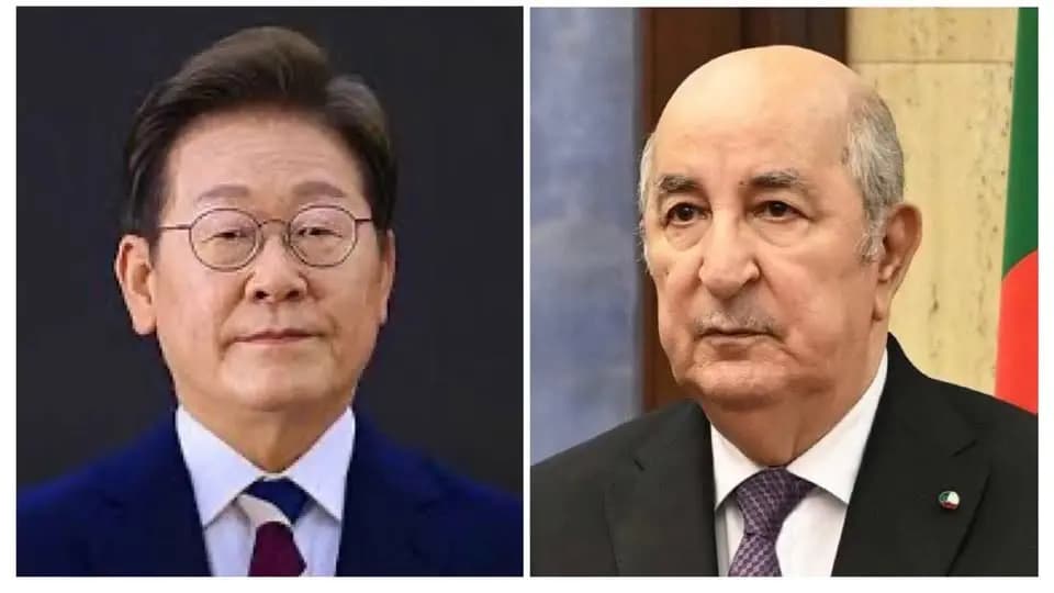 Le président de la République reçoit les vœux du président de la République de Corée