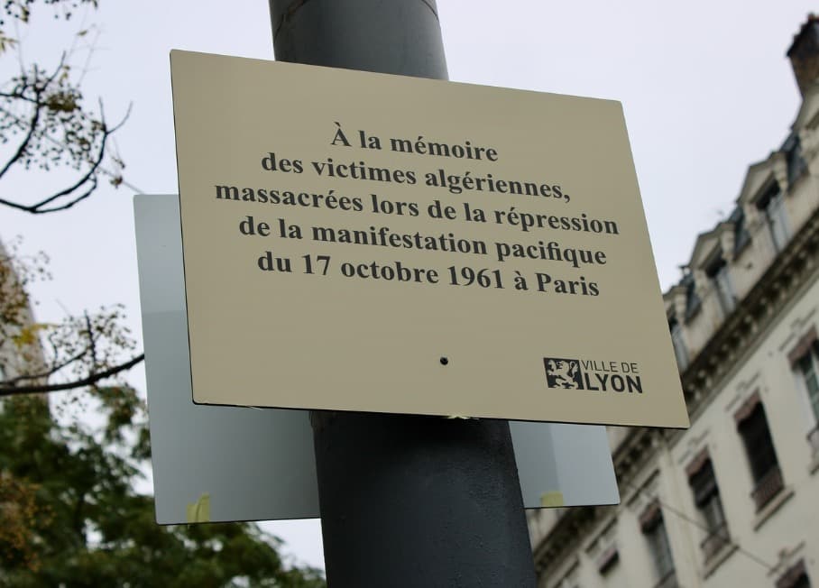 des associations dénoncent la profanation d'une plaque commémorative dédiée aux massacres du 17 octobre 1961  