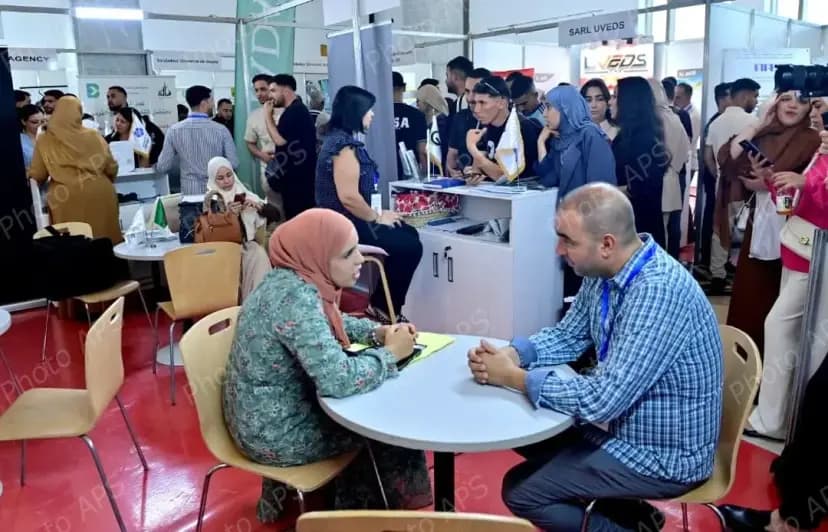 Ouverture de la 20e édition de "Algeria Job Summit" au Palais de la culture "Moufdi Zakaria"
