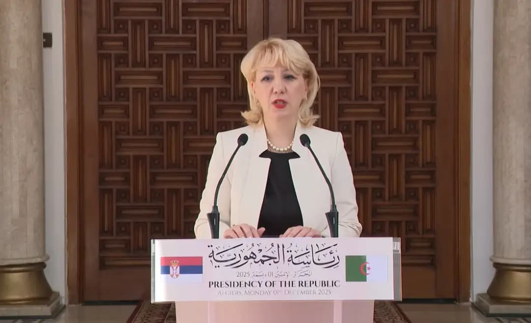 L'ambassadrice de Serbie en Algérie se félicite du niveau des relations bilatérales