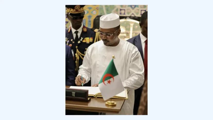 Le président de la République du Tchad visite les structures de Djamaâ El-Djazaïr