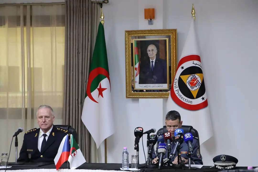 Le Directeur général de la Protection civile reçoit une délégation du Service tchèque de lutte anti-incendie et de secours