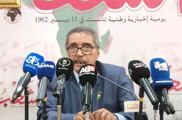 Déclaration l'ambassadeur de la République sahraouie en Algérie Khatri Addouh, lors d'une conférence au Forum du journal Echaâb sur les derniers développements de la question sahraouie à l'occasion de la tenue en Algérie de la 13e édition de l'Université d'été des cadres du Front Polisario.
