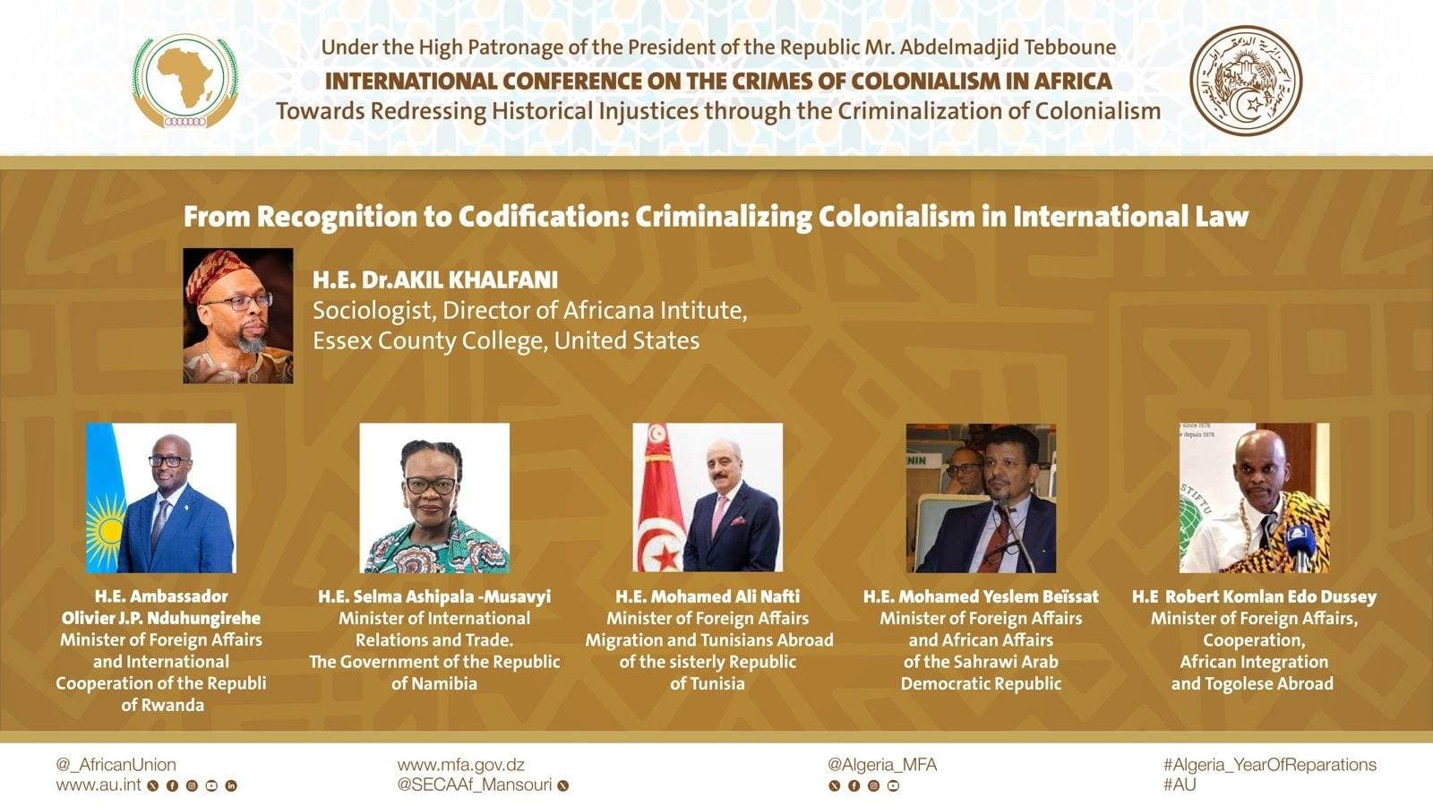 Le déni du droit légitime des peuples à l'autodétermination, l'essence intrinsèque du colonialisme (ministre sahraoui)