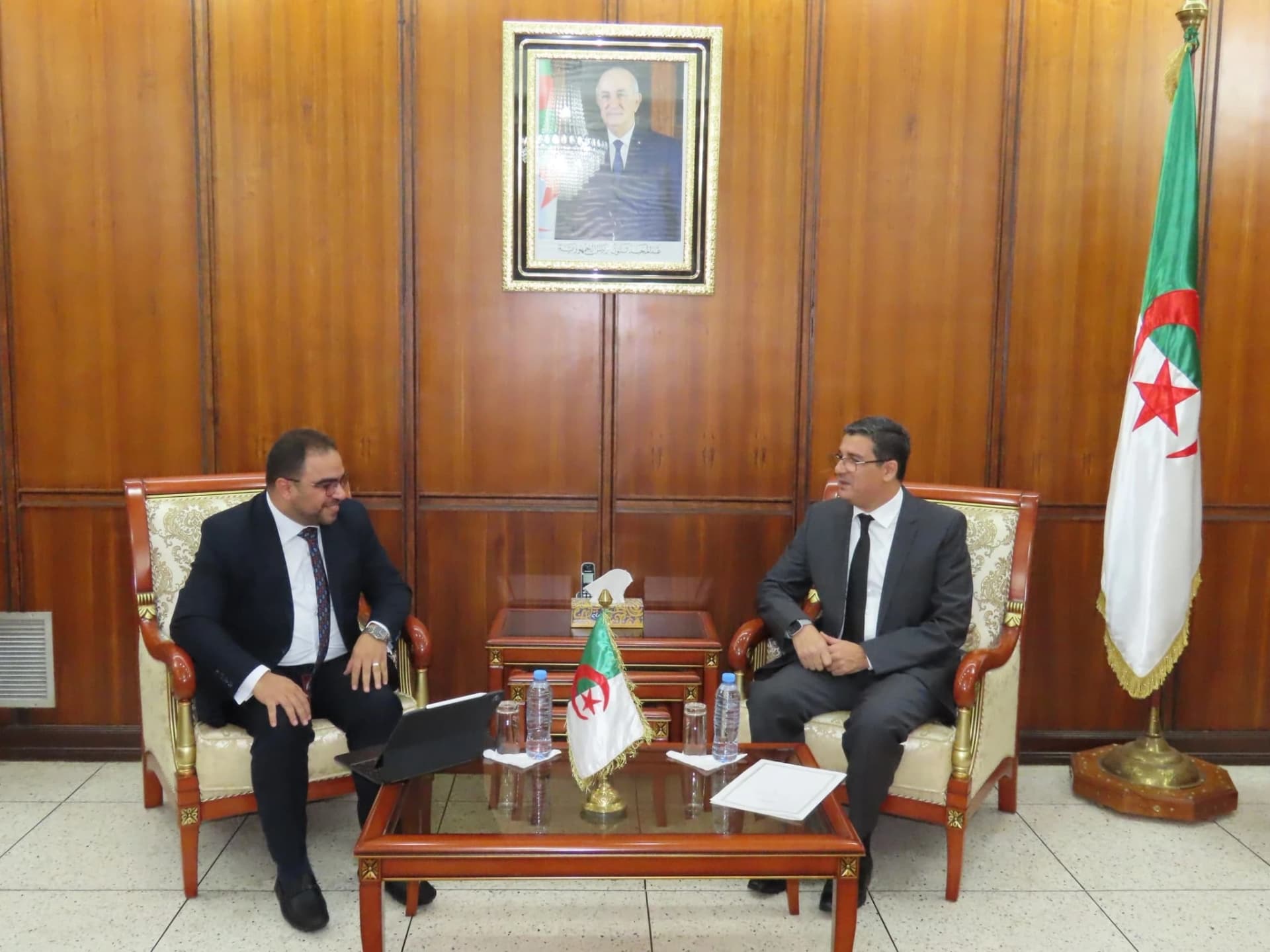 Le ministre de la Santé reçoit le directeur régional du Centre africain de contrôle et de prévention des maladies pour l'Afrique du Nord.