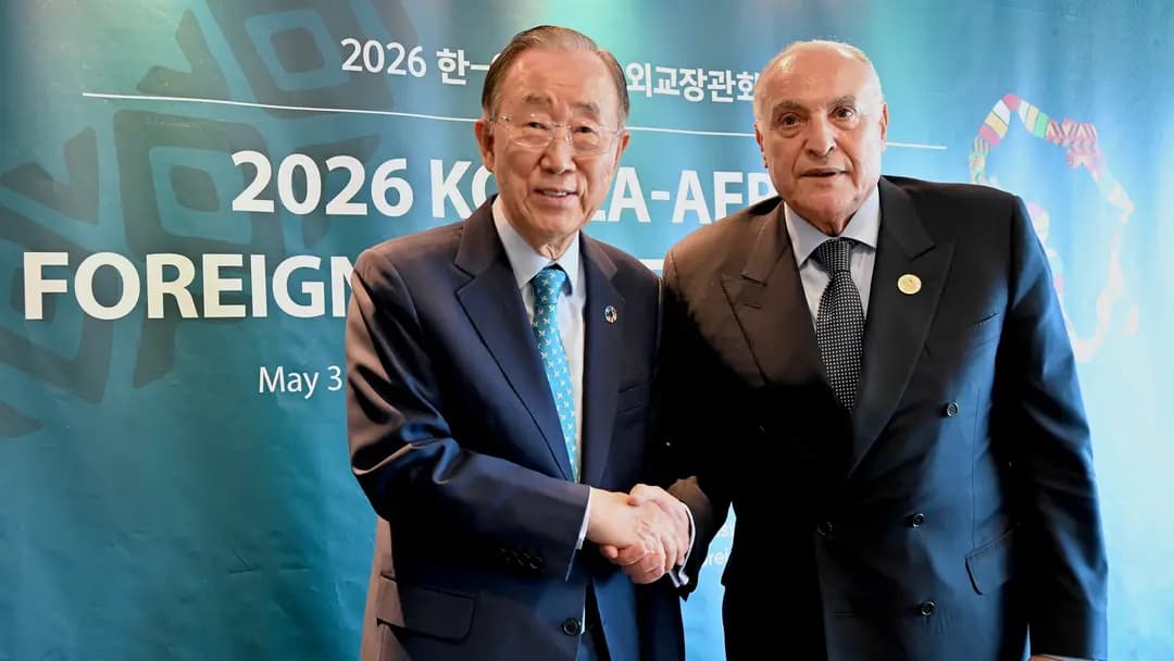 Attaf s'entretient à Séoul avec l'ancien Secrétaire général des Nations Unies