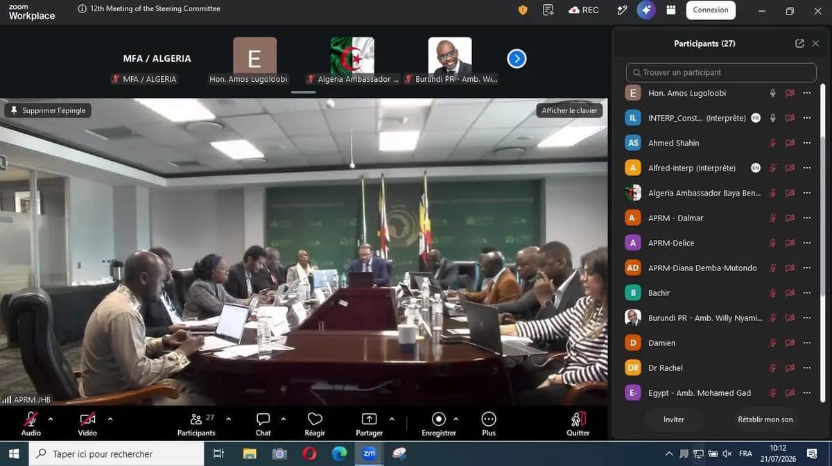 Chaib prend part aux travaux de la 12e session du Comité directeur des points focaux nationaux du MAEP