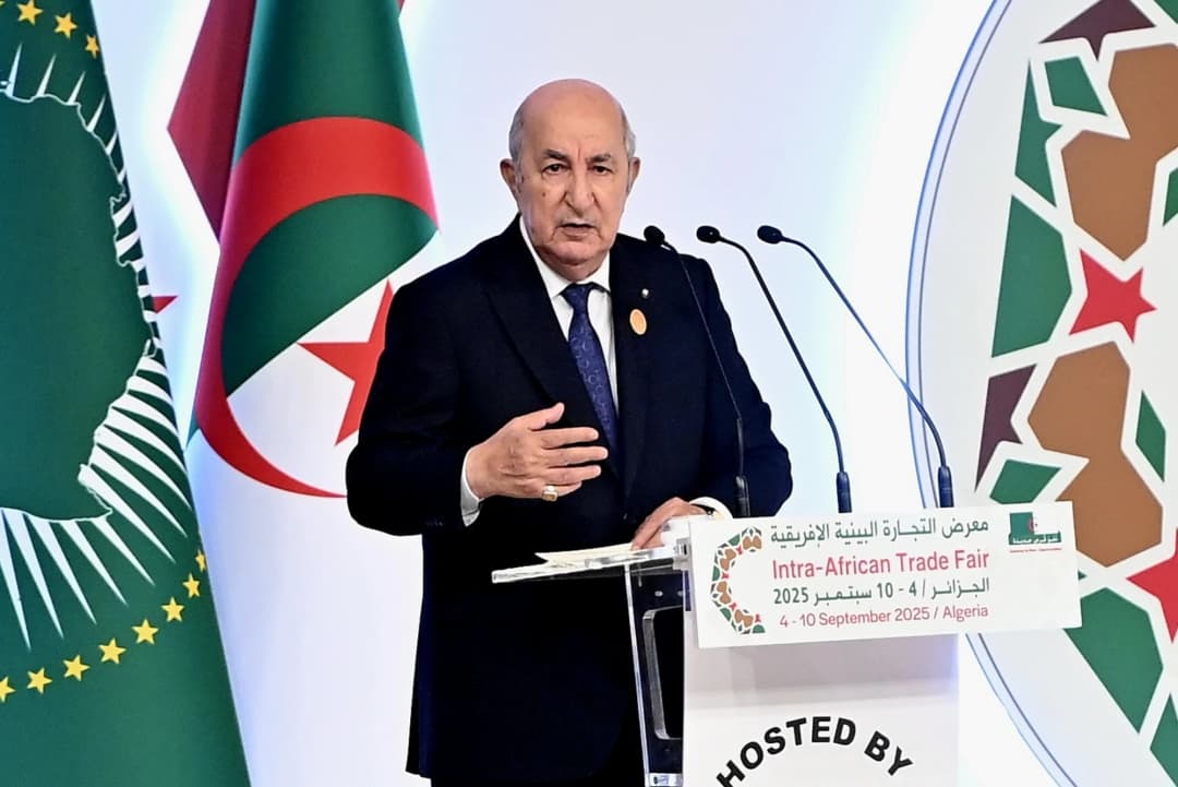 Allocution du président de la République Abdelmadjid Tebboune lors de la cérémonie d'ouverture de la 4e édition de la Foire commerciale intra-africaine (IATF 2025) au Centre international de conférences (CIC) Abdelatif-Rahal.