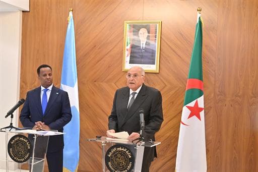 Déclaration du ministre d'Etat, ministre des Affaires étrangères, de la Communauté nationale à l'étranger et des Affaires africaines Ahmed Attaf à l'issue d'une audience accordée au ministre des Affaires étrangères et de la Coopération internationale de la République fédérale de Somalie Abdisalam Abdi Ali en visite officielle en Algérie.