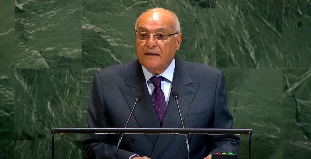 Allocution de Attaf lors du segment de haut niveau de l'AG des Nations unies.