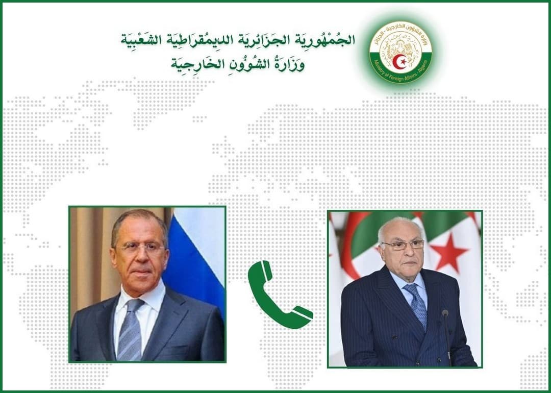 Attaf s'entretient par téléphone avec le ministre russe des Affaires étrangères