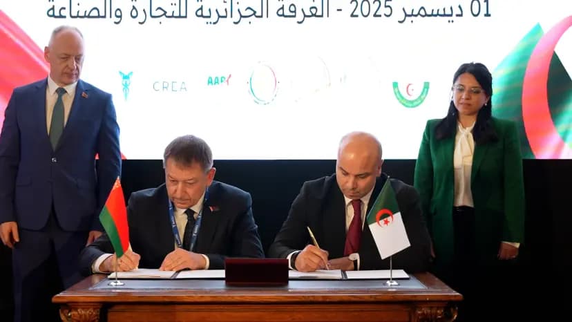Forum économique algéro-biélorusse: signature de cinq accords de partenariat