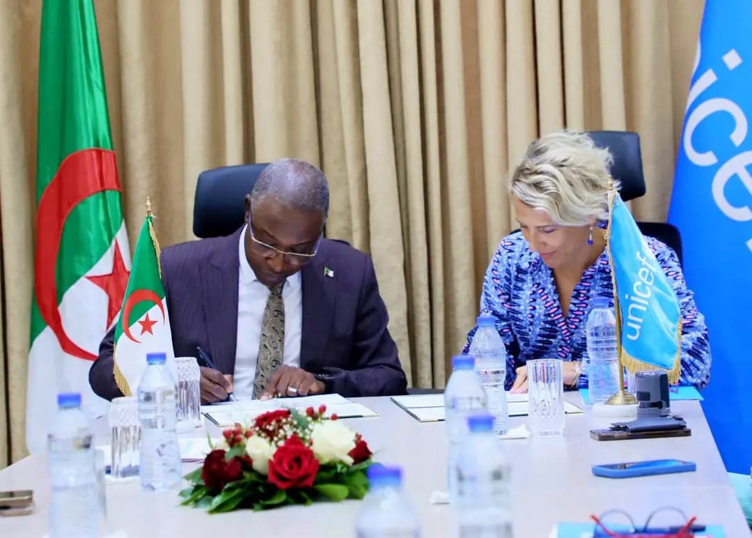 Signature du plan d'action conjoint 2026-2027 entre le CSJ et l'UNICEF en Algérie
