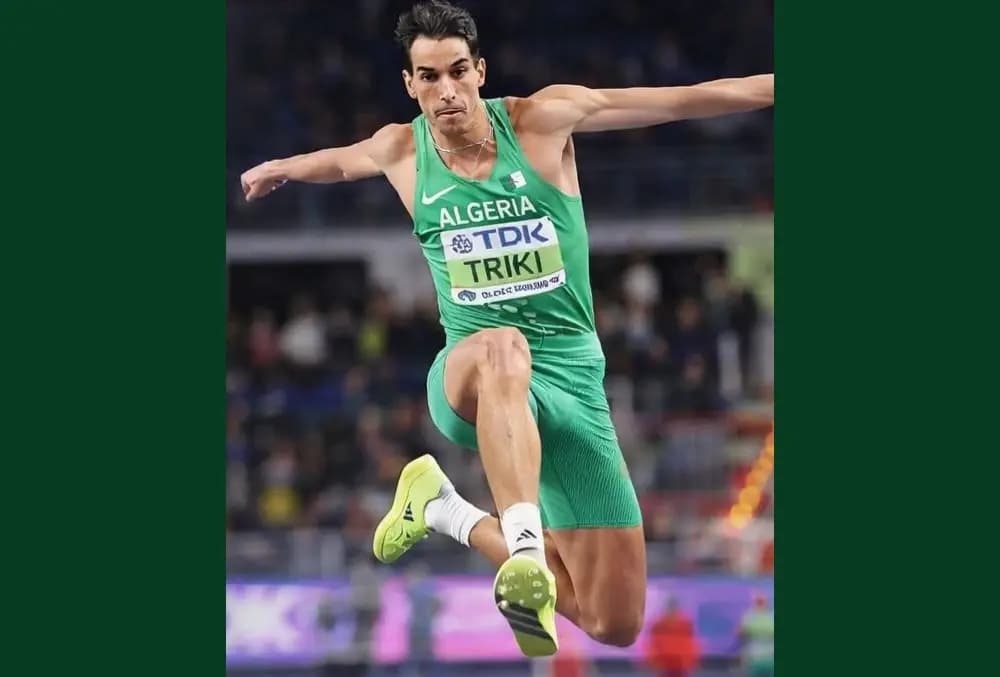 L'Algérien Triki deuxième au triple saut, avec 16 points