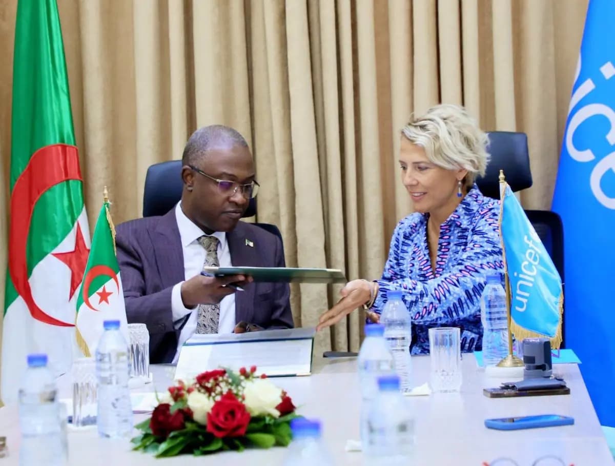 Signature du plan d'action conjoint 2026-2027 entre le CSJ et l'UNICEF en Algérie