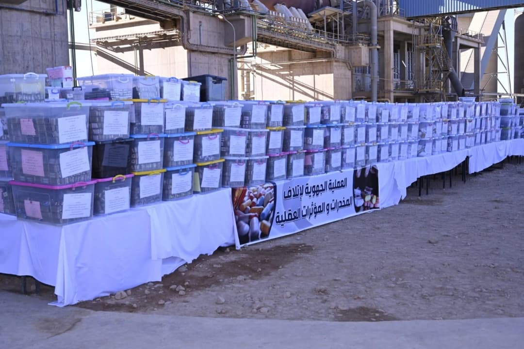 Destruction de plus de 13 tonnes de kif traité, plus de 673 kg de cocaïne et plus de 15 millions de comprimés psychotropes