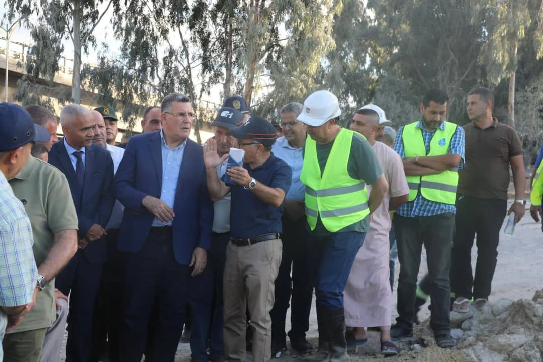 Bouzegza inspecte les travaux de réparation