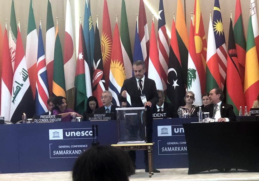 Sadaoui participe à Samarcande à l'élection du nouveau directeur général de l'UNESCO