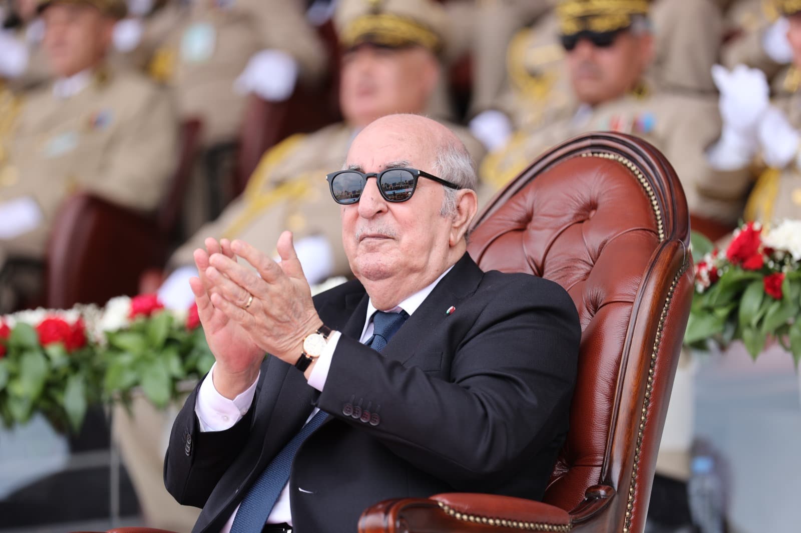 Le président de la République préside à l'Académie militaire de Cherchell la cérémonie annuelle de sortie de promotions