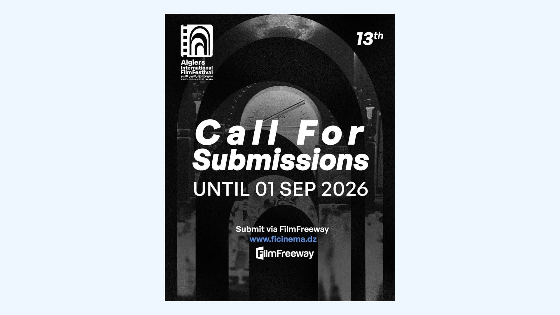 Appel à participation à la 13e édition du Festival international du film d'Alger