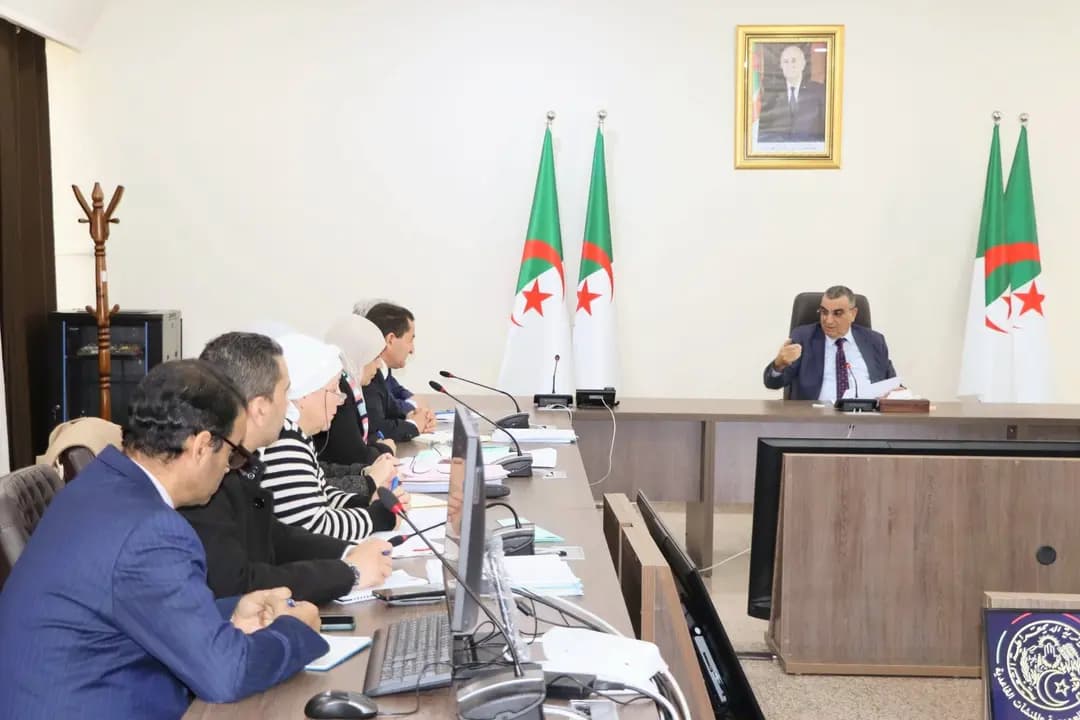 Djellaoui préside une réunion d'évaluation de l'avancement des projets du secteur