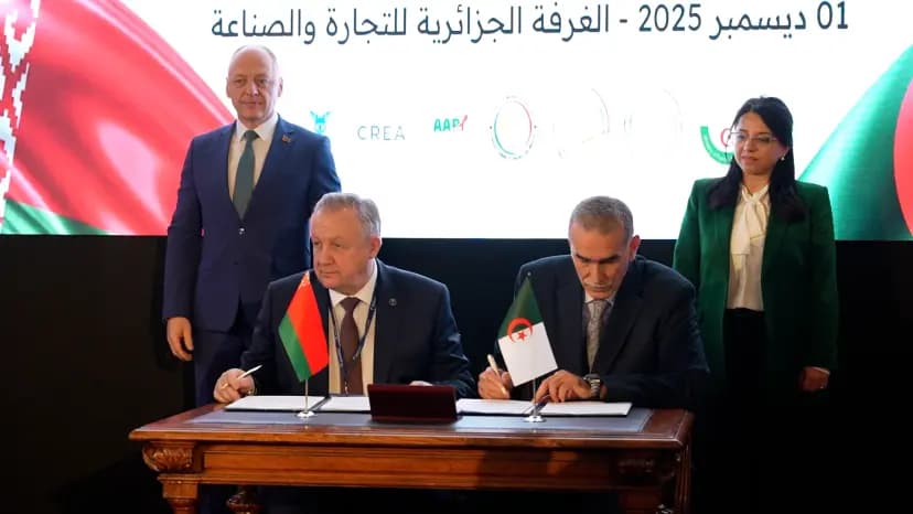 Forum économique algéro-biélorusse: signature de cinq accords de partenariat