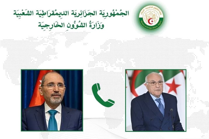 Attaf reçoit un appel téléphonique de son homologue jordanien