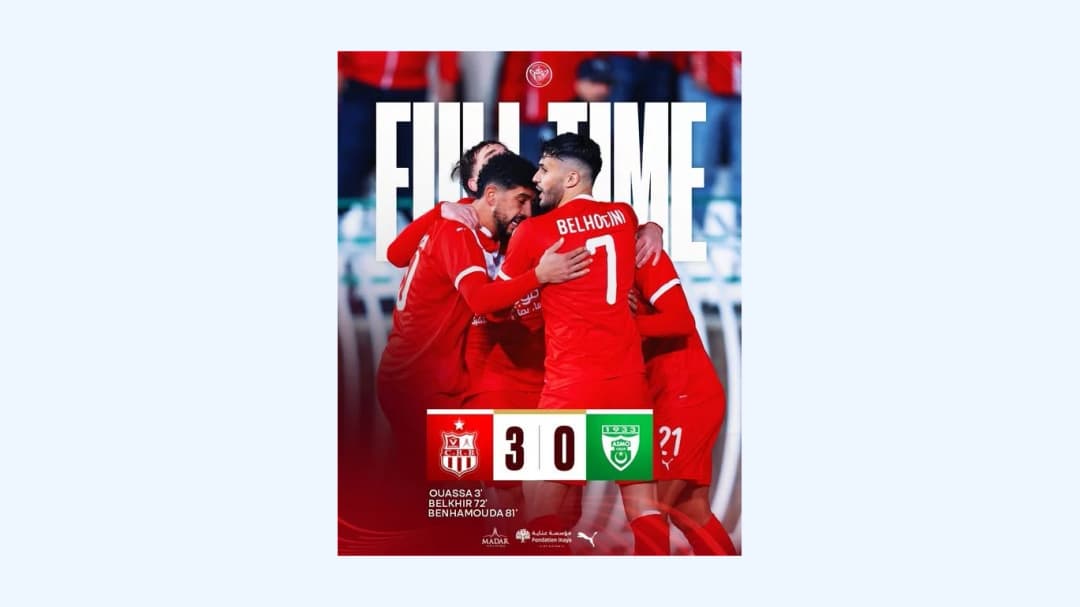 La CR Belouizdad bat l'ASM Oran (3-0) et donne rendez-vous au MC Alger en quarts