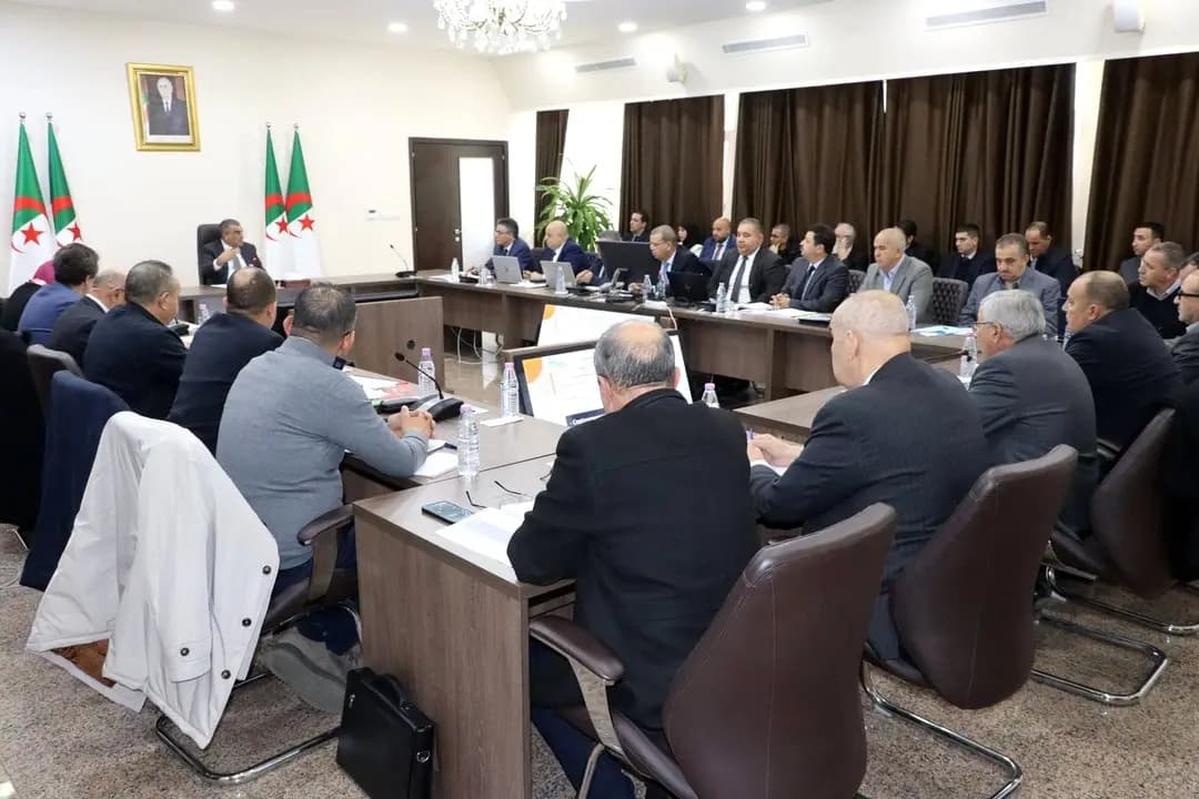 Travaux publics: Djellaoui préside une réunion de suivi de l'avancement de la ligne minière Est