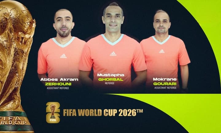 Coupe du monde 2026: trois arbitres algériens retenus par la FIFA
