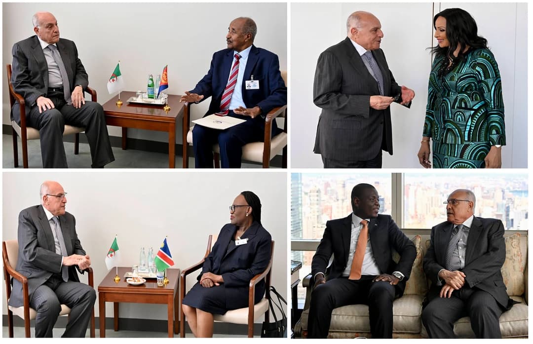 Attaf rencontre nombre de ses homologues africains