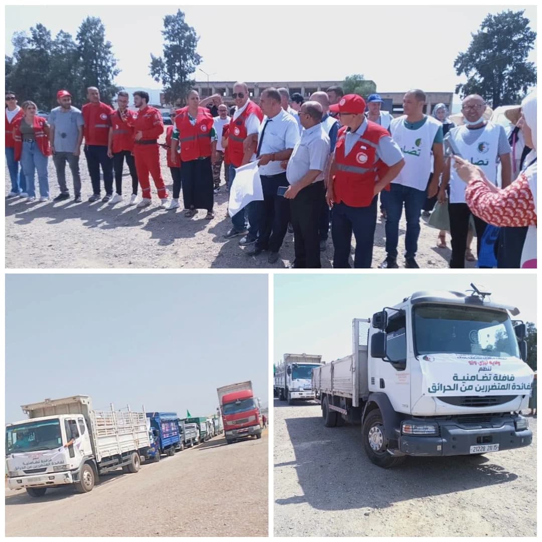 Une caravane de solidarité de 97 tonnes envoyée à Jijel et des