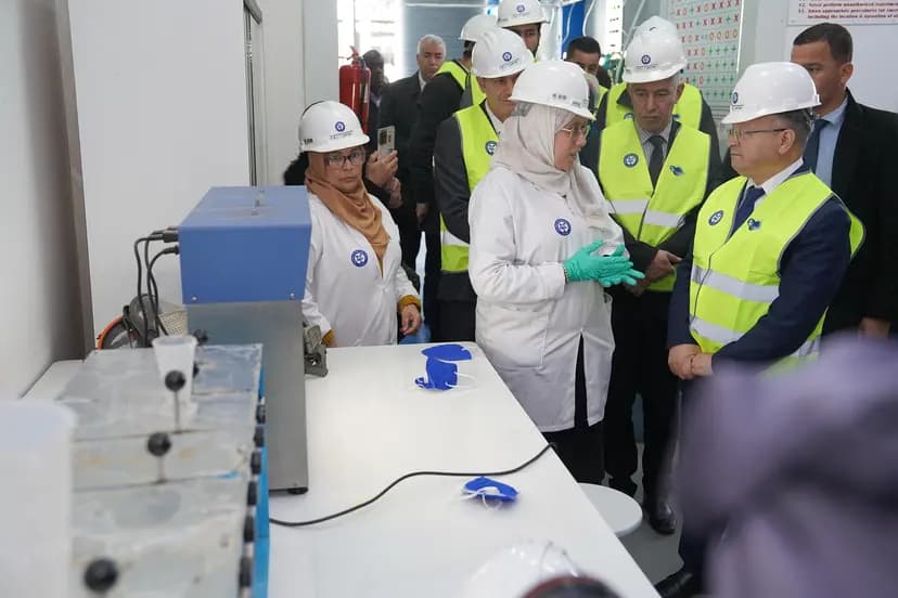 Baddari inaugure une entreprise de traitement des déchets industriels liquides