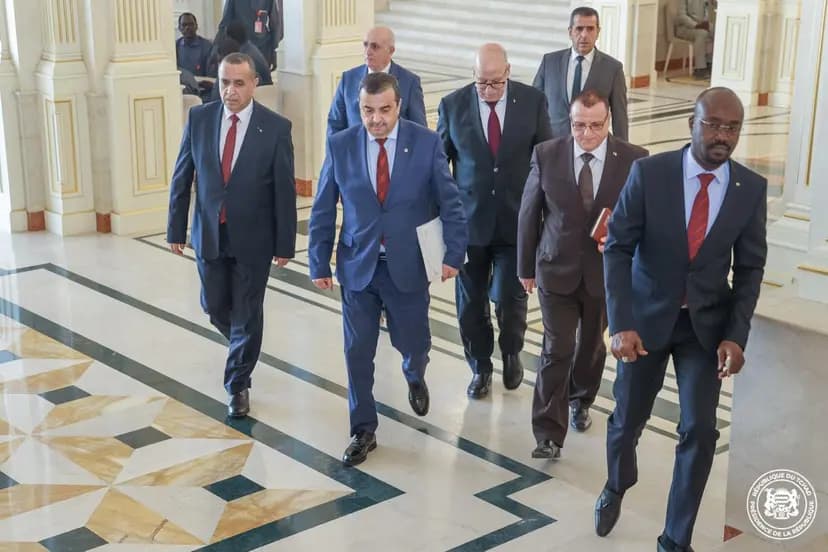 Représentant le président de la République, Arkab reçu à N'Djamena par le président de la République du Tchad