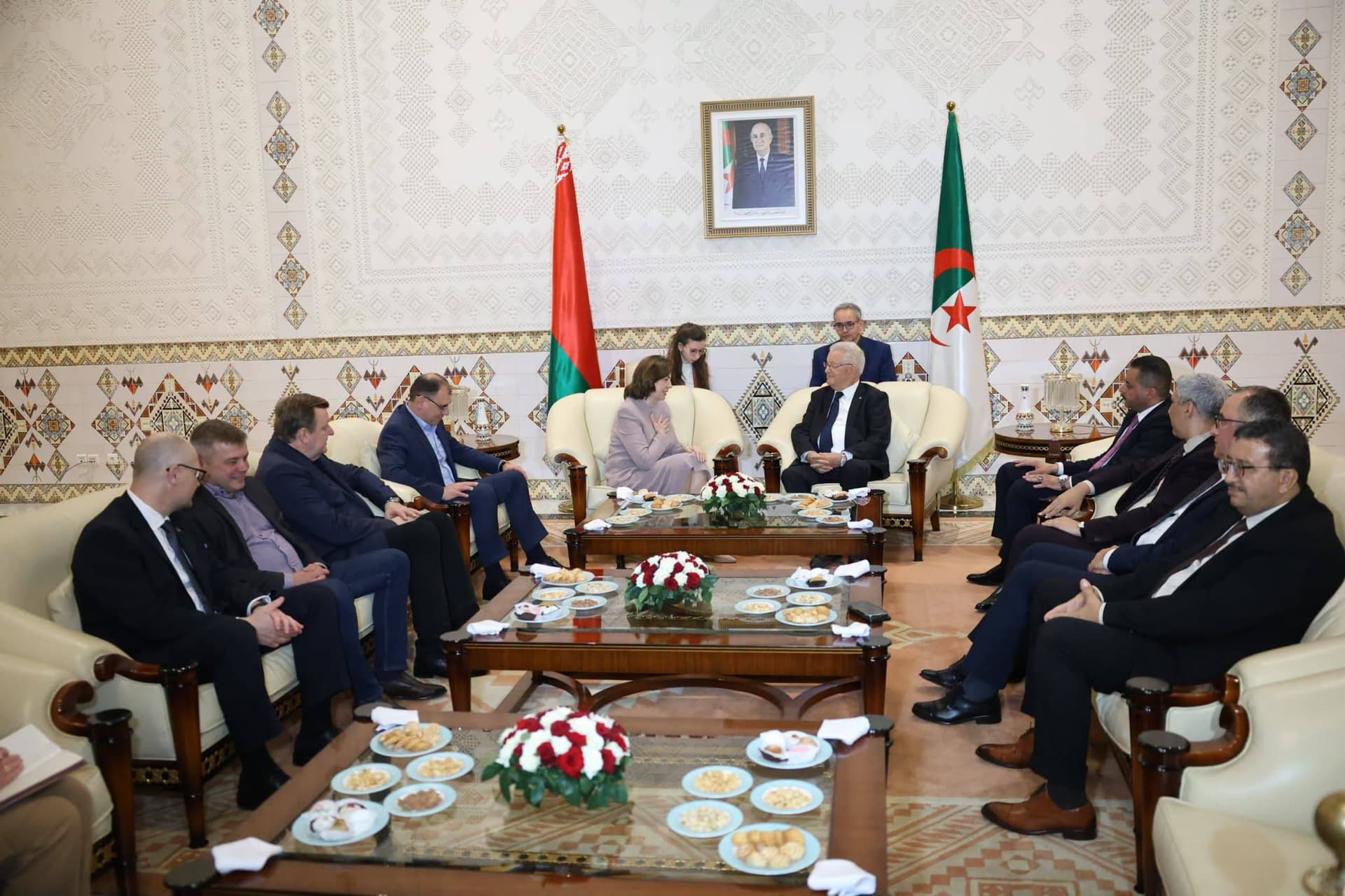La présidente du Conseil de la République de Biélorussie quitte Alger