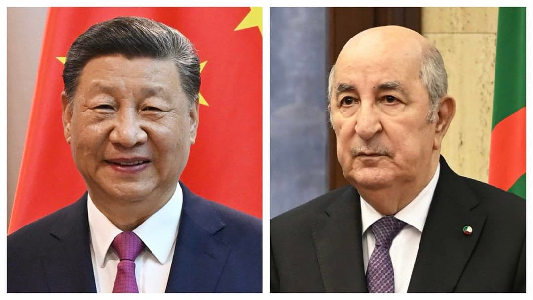 Le président de la République reçoit un message de condoléances du président de la République populaire de Chine