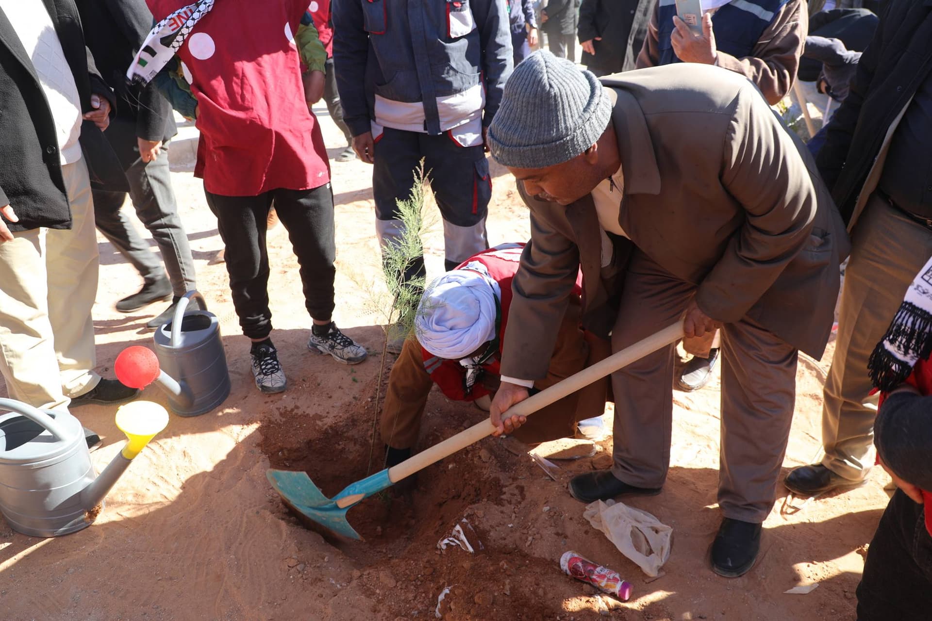 Le ministère de la Jeunesse poursuit sa grande campagne de plantation d'arbres le long de la ligne ferroviaire Béchar-Tindouf-Gara Djebilet