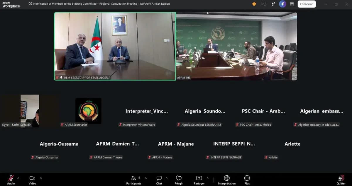 Chaib participe à une réunion du Comité directeur du MAEP