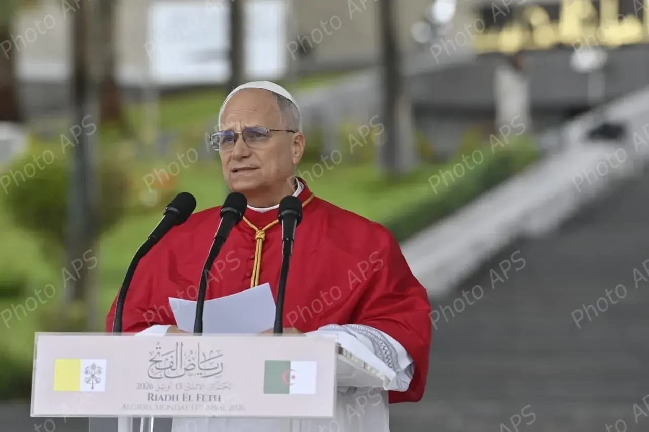 Ababa Léon XIV yenna-d awal deg ufrag n Riad El Feth